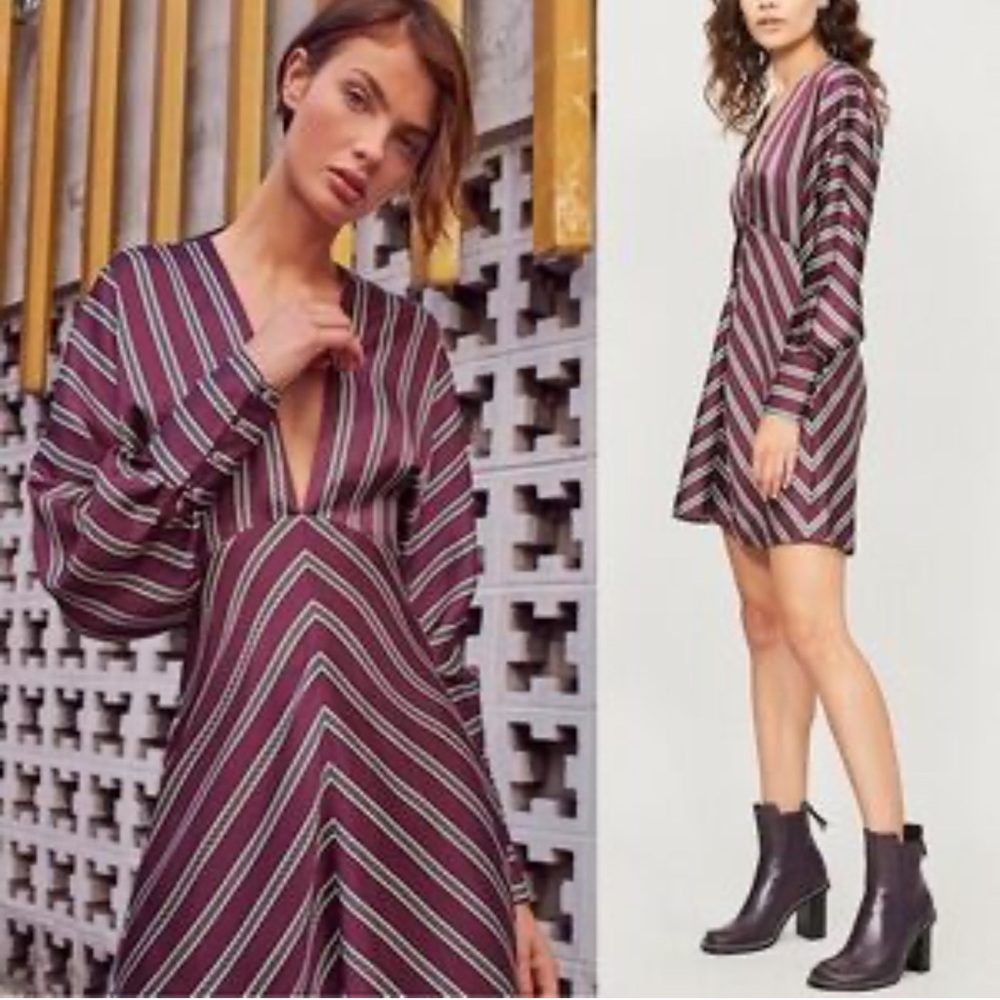 Alexis Tena striped mini dress S